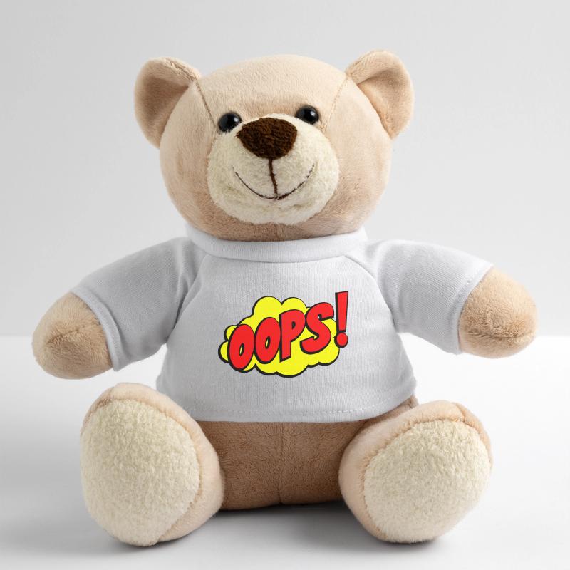 Cartoon Oops Comic Design Teddy Bear