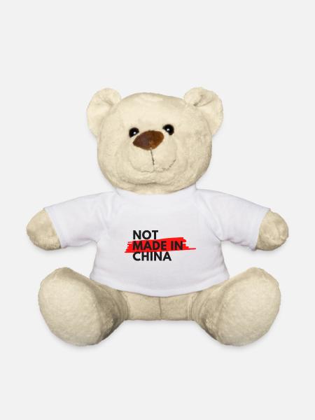Not made in China - Teddy Bear - white