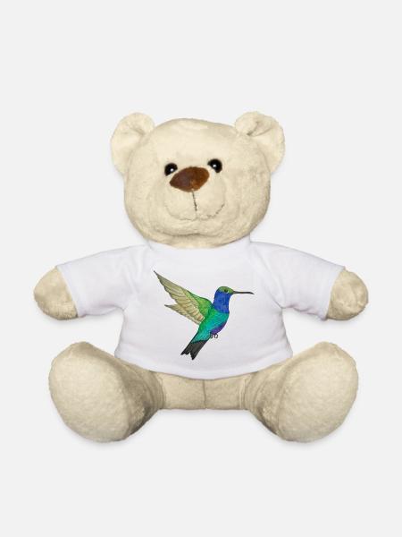 Hummingbird of paradise - Teddy Bear - white