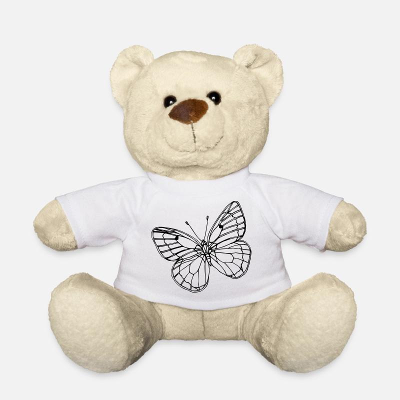 Schmetterling - Teddy - Weiß