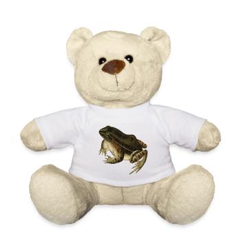 Frosch Kröte Kröte Frosch Illustration Zeichnung Vintage - Teddy - Weiß - Vorne