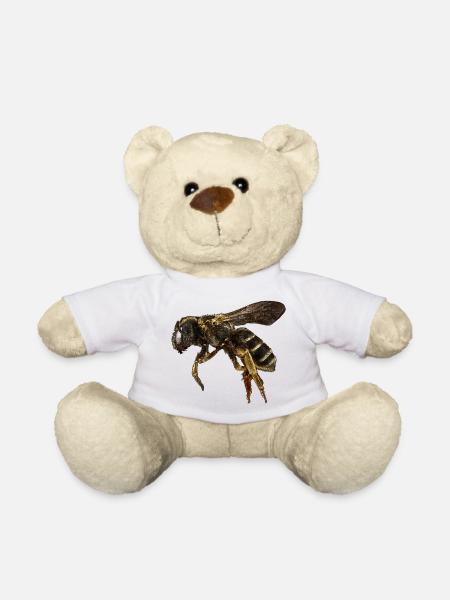 Biene apis mellifera Imker Geschenk Honig Vintage - Teddy - Weiß
