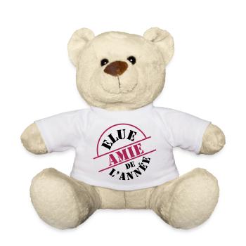 Elue Amie de l'année - Nounours - blanc - Devant