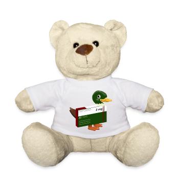 Funny duck - Teddy Bear - white - Front