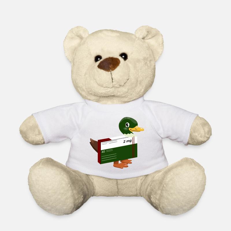 Canard drôle - Nounours - blanc