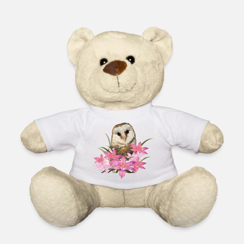 barn owl - Teddy Bear - white