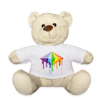 Diamant arc-en-ciel fondant - Nounours - blanc - Devant