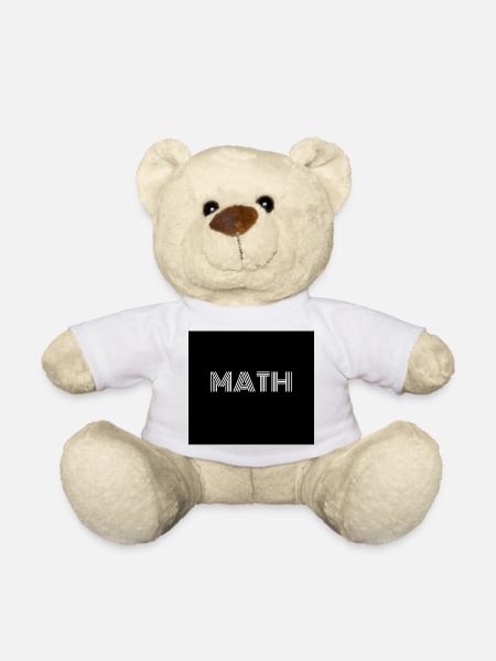 mathematics - Teddy Bear - white