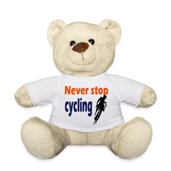 Immer weiter Rad fahren - Teddy - Weiß - Vorne