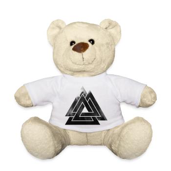Valknut symbole viking - Nounours - blanc - Devant