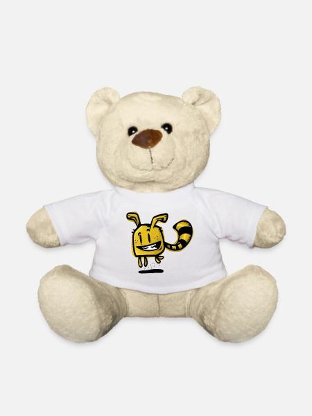 gelber Verrückter - Teddy - Weiß