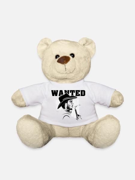 wanted cowboy symbol Logo Western Symbol - Teddy Bear - white
