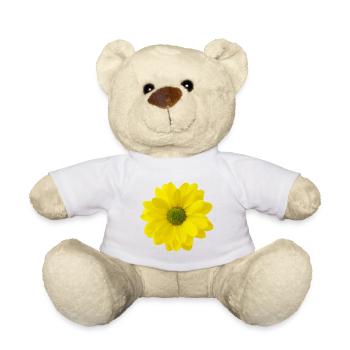 Fleur jaune - Nounours - blanc - Devant