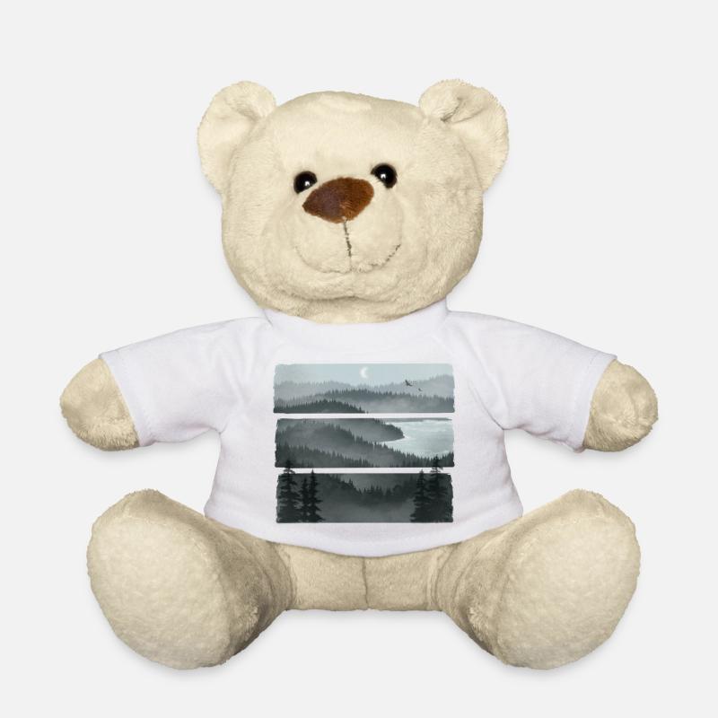 Neblige Aussicht - Teddy - Weiß
