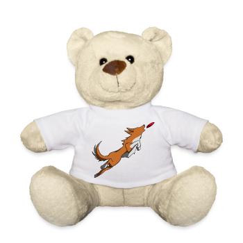 Discdog freestyle distance brown dog - Teddy Bear - white - Front