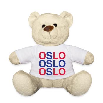OSLO Norwegian Flag - Norwegen - Norway - Teddy Bear - white - Front