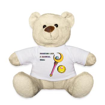 Sailor Moon Fighting like a magical girl - Teddy Bear - white - Front