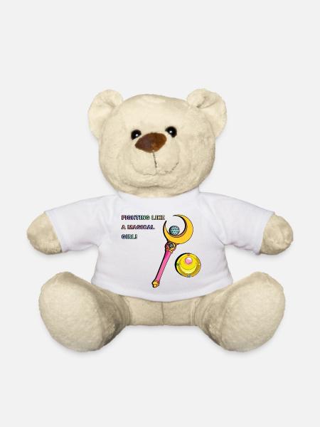 Sailor Moon Se battre comme une fille magique - Nounours - blanc