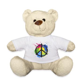 T-Shirt positive Vibration. - Teddy - Weiß - Vorne