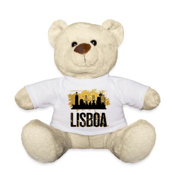 Lisboa Lissabon Lisbon Portugal Skyline - Teddy Bear - white - Front