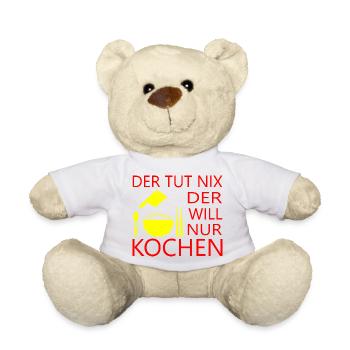 Koch kochen backen - Teddy - Weiß - Vorne