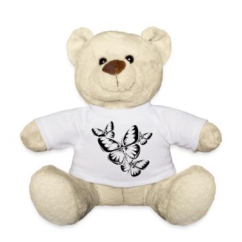 Schmetterling Fliegen Natur Symbol Illustration - Teddy - Weiß - Vorne