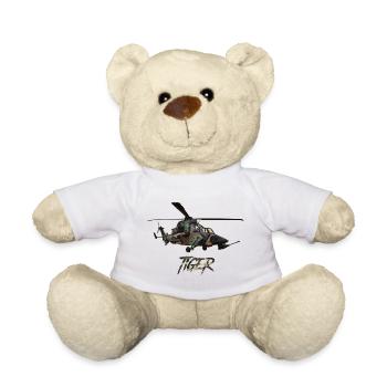 Hélicoptère militaire européen Tiger - Nounours - blanc - Devant