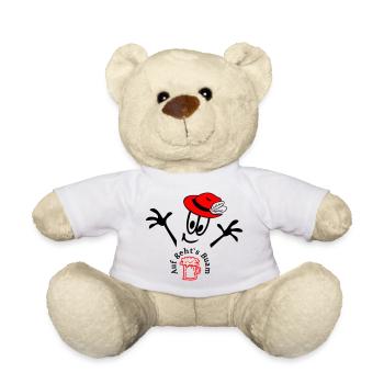 Auf geht's Buam, Comic - Teddy - Weiß - Vorne