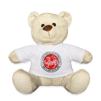 Karaté Shotokan Logo Arts Martiaux Gym MMA - Nounours - blanc - Devant