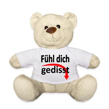 Fühl dich gedisst - Version 2 - Teddy - Weiß - Vorne
