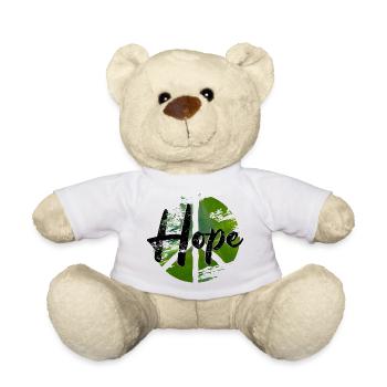 Peace woodstock hope - Teddy - Weiß - Vorne
