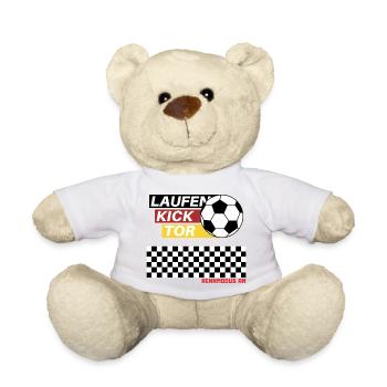 Fußball spielen - Teddy - Weiß - Vorne