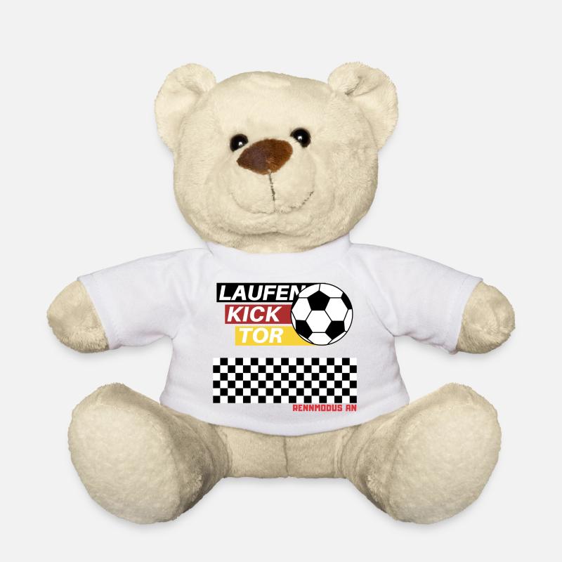 Fußball spielen - Teddy - Weiß