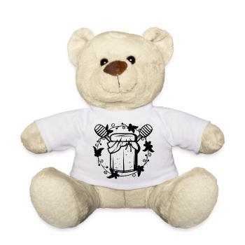 Bee Beekeeper Nature Conservation Honey - Sustainability - Teddy Bear - white - Front
