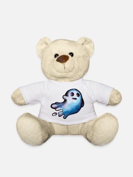 Halloween Geist - Teddy - Weiß
