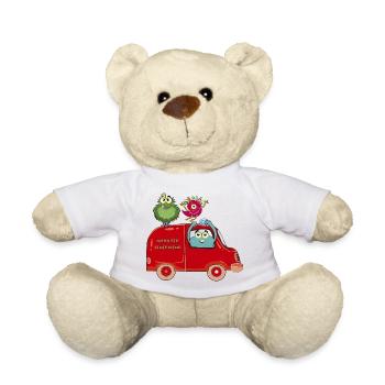 Monster Feuerwehr Abenteuer Jugendfeuerwehr - Teddy - Weiß - Vorne