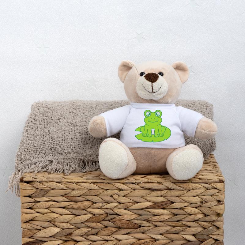 Grenouille assise nénuphar Seeblatt Nounours