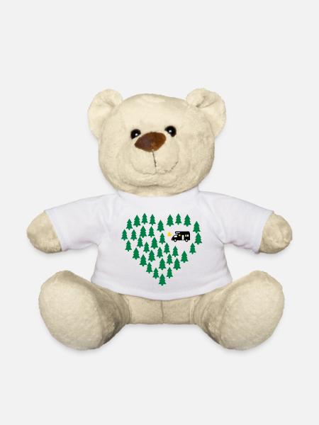 Wohnmobil Camping - Teddy - Weiß