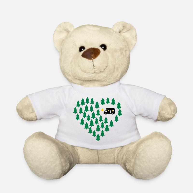 Wohnmobil Camping - Teddy - Weiß
