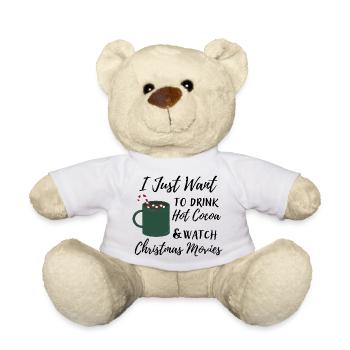 Ich will nur heißen Kakao & Weihnachtsfilm schauen - Teddy - Weiß - Vorne