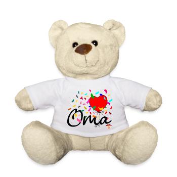 Oma Konfetti - Teddy - Weiß - Vorne