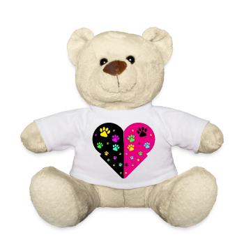 Pattes de chat - Nounours - blanc - Devant