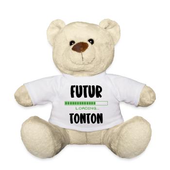 futur tonton - Nounours - blanc - Devant