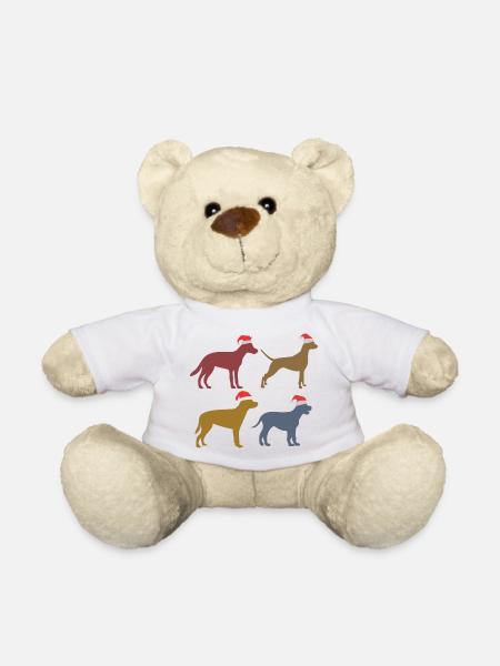 Hundeliebhaber Weihnachten Weihnachtshunde - Teddybjørn - hvid