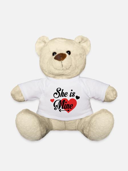 Sie ist meine - Teddy - Weiß