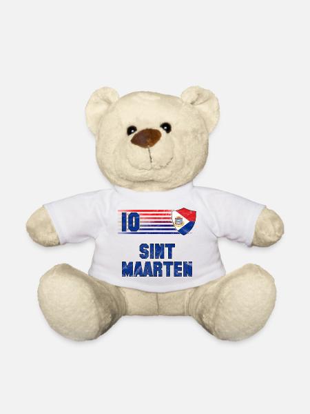 Sint Maarten Fußball Mannschaft - Teddy - Weiß