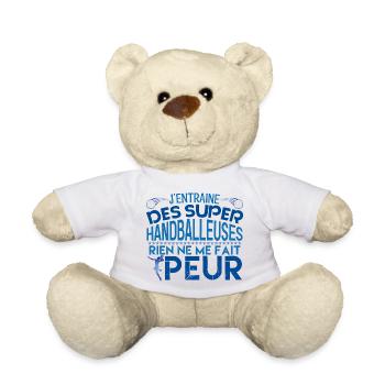 coach handball Cadeau pour le coach Handball !! - Nounours - blanc - Devant