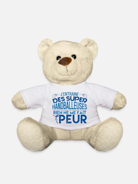 coach handball Cadeau pour le coach Handball !! - Nounours - blanc