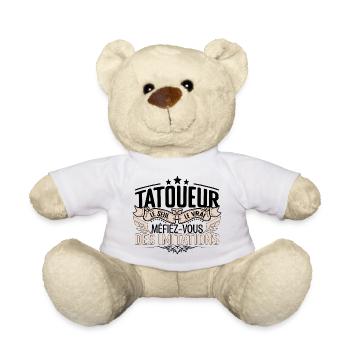 Tatoueur cadeau Tatoueur le vrai Tatoueur - Nounours - blanc - Devant