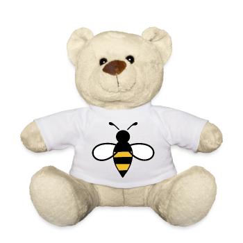 Biene Honigbiene Imker Geschenk - Teddy - Weiß - Vorne
